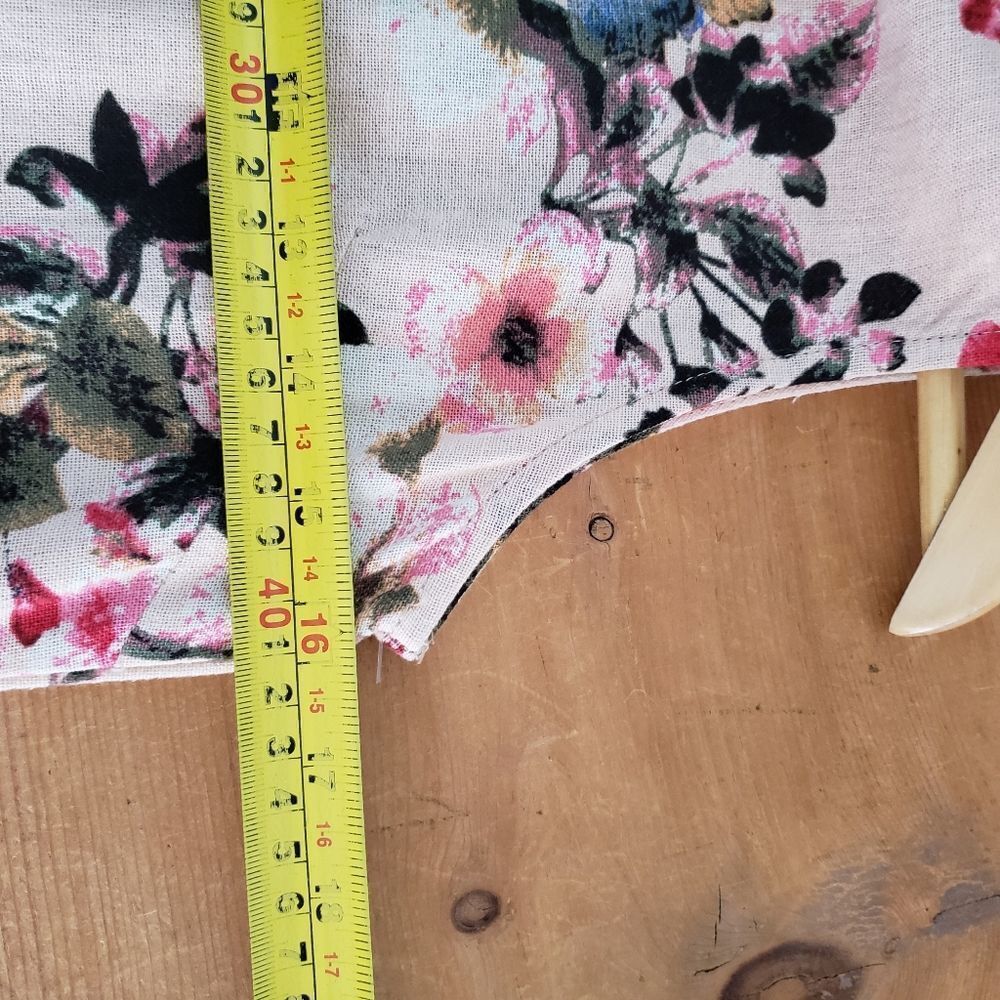 Papillon Sleeveless Pink Floral Cotton Mini Dress Xsmall NWT - Picture 6 of 15